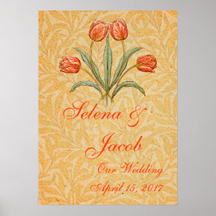 Poster Coleção de Pintura Vintage Tulip Morris
