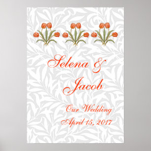 Pôster Coleção de Pintura Vintage Tulip Morris