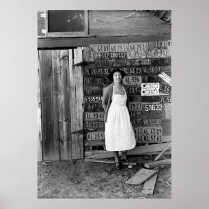 Pôster Coleção de Placas de Licença dos anos 30