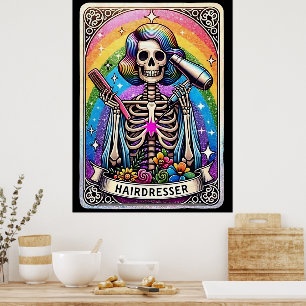 Poster Coleção de Placas Tarot do Hairdresser
