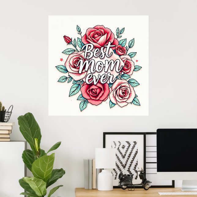 Poster Coleção de Presentes de Luxo Floral Popular (Escritório em casa)