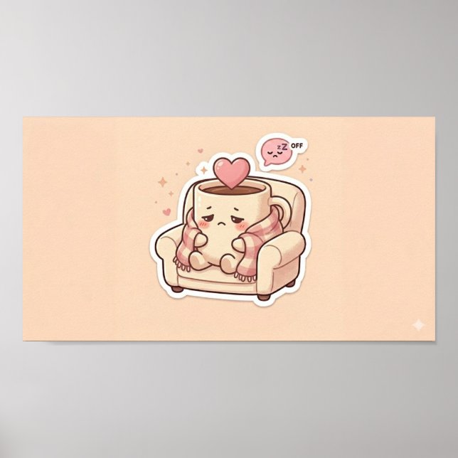 Poster Coleção de Stickers em Alta | Cute & Funny Digita (Frente)
