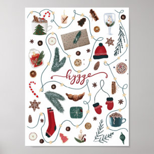 Poster Coleção do Natal de Hygge