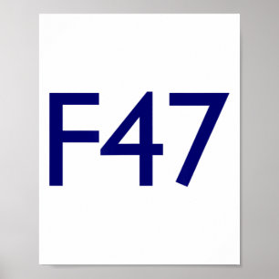 Poster Coleção F47 Resistir a Trump e Projeto 2025