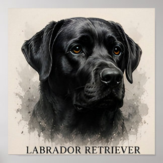 Poster Coleção Labrador Retriever Luxo para Amantes de Cã