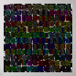 Poster Coleção Lava de Espaço Crachada