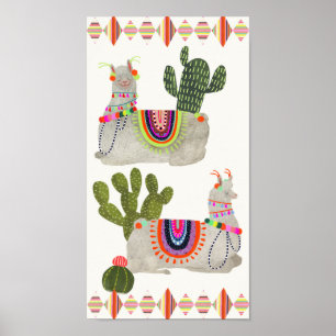 Poster Coleção Llamarama  Lamas sorridentes