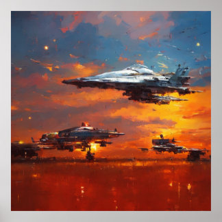 Poster Coleção Sci-fi: tributo a John Berkey