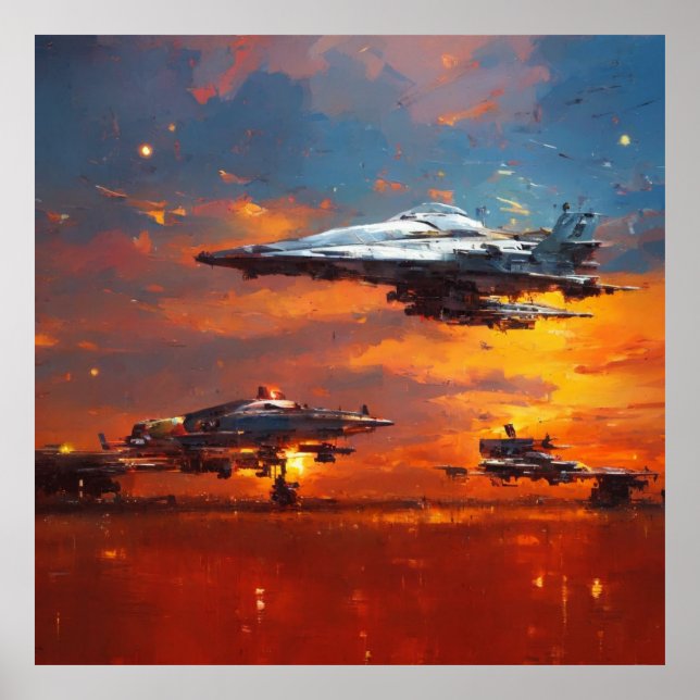 Poster Coleção Sci-fi: tributo a John Berkey (Frente)
