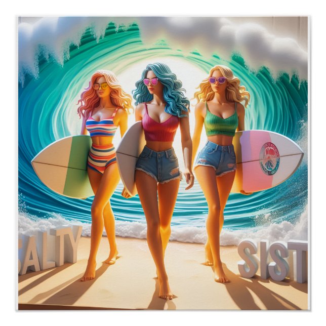 Pôster Coleção Waves & Wanderlust (Frente)