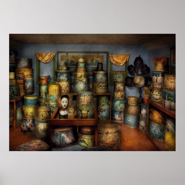 Pôster Colecionador - Chapéus - A sala dos chapéus (Frente)