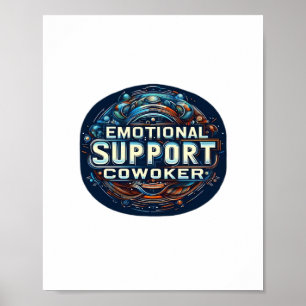 Poster Colega de Ajuda Emocional, Clássico de Tipografia