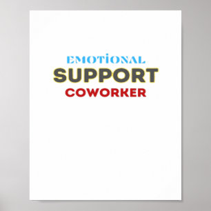 Poster Colega de Ajuda Emocional, Presente de Colega de T