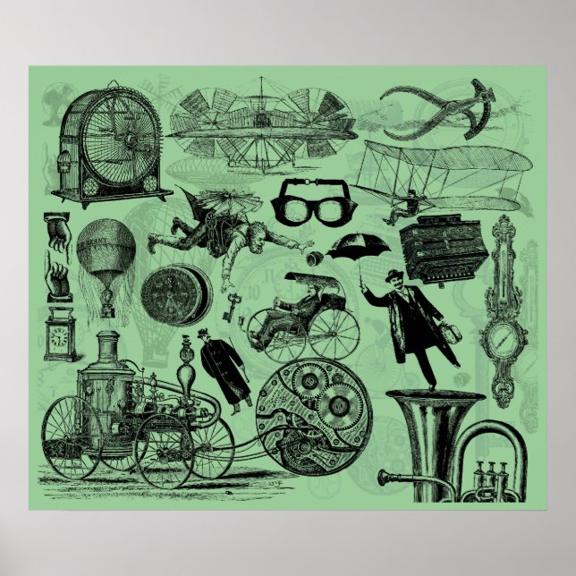 Poster Colégio Steampunk Número 2 (Frente)