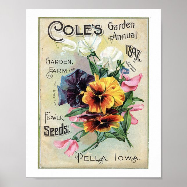Poster Coles Garden anual 1897 (Frente)