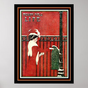 Pôster Coles Phillips 1909 Cobrir de Natal 12 x 16