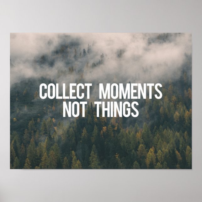 Poster Coletar Momentos Não Coisas (Frente)
