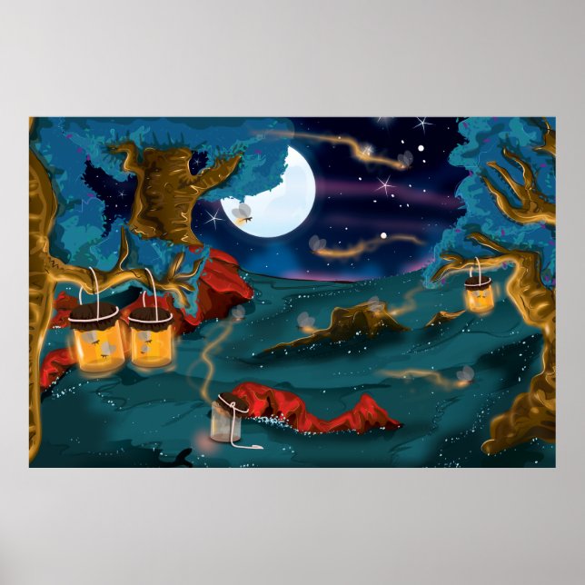 Poster Coletar Vaga-Lumes (Frente)