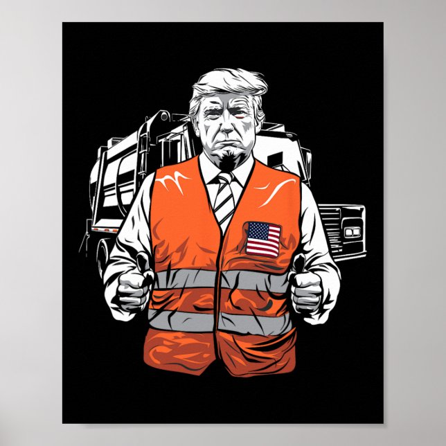 Poster Colete de Trump Garbage (Frente)