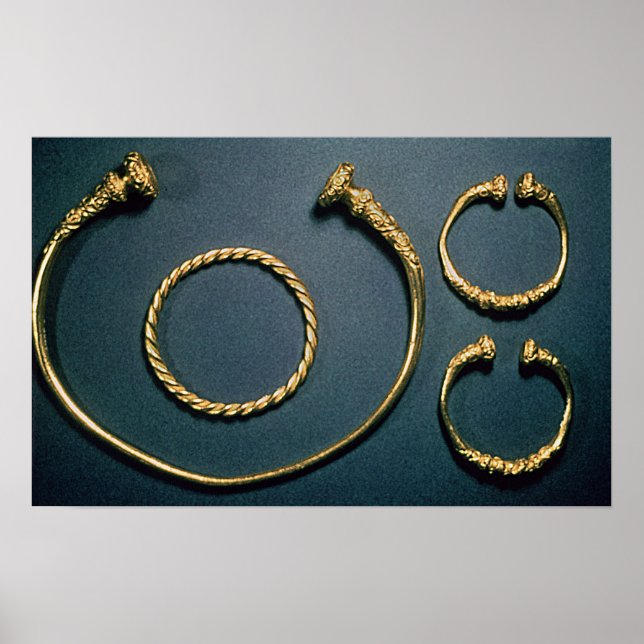 Pôster Coletes e pulseiras de Waldalgesheim (Frente)