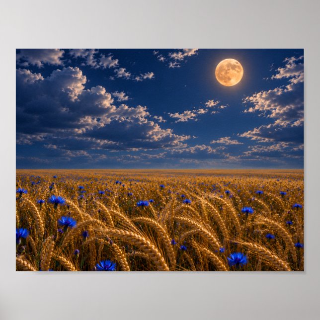 Poster Colheita da Lua Dourada (Frente)