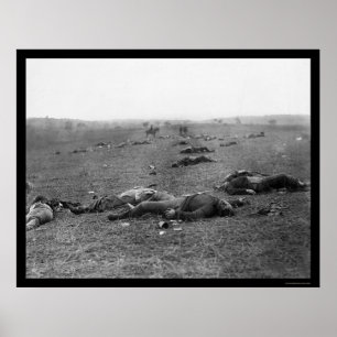 Poster Colheita da Morte em Gettysburg, PA 1863