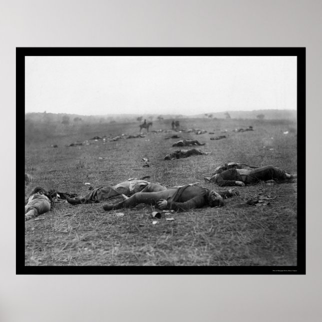 Poster Colheita da Morte em Gettysburg, PA 1863 (Frente)