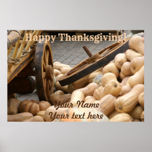 Poster Colheita de abóbora