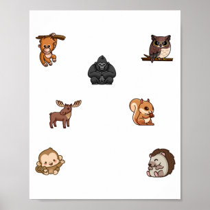 Poster Colheita de animais selvagens