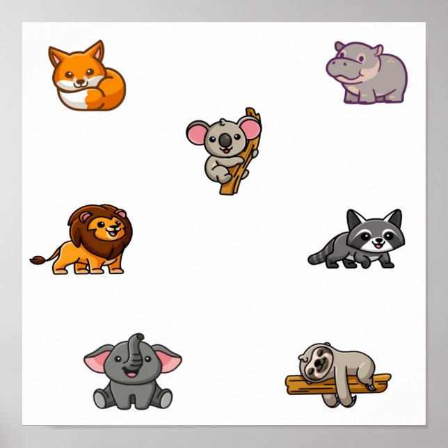 Poster Colheita de animais selvagens (Frente)