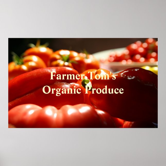 Pôster Colheita Vegetal (Frente)