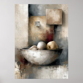 Poster Colheita Wabi-Sabi Oferecendo Moderno Abstrato Jap