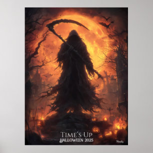 Poster Colheitadeira da Meia-Noite de Halloween
