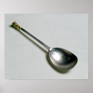 Pôster Colher de prata do apóstolo com parte superior do
