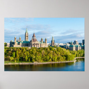Poster Colina do Parlamento em Ottawa