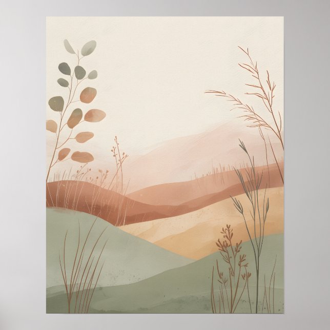 Poster Colinas Boho (Frente)