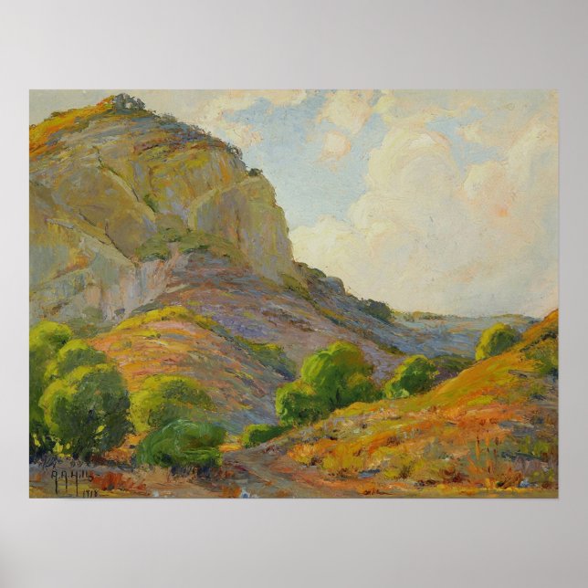 Poster Colinas - Caminho Rochoso (Frente)