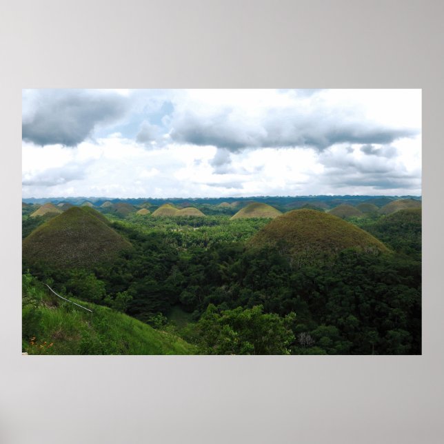 Poster Colinas de chocolate (Frente)