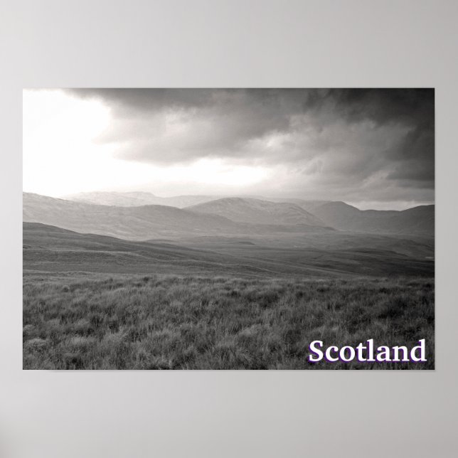 Poster Colinas de Perthshire, Escócia (Frente)