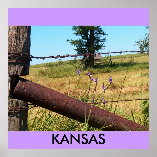Pôster Colinas Poster/Kansas/Flint (Frente)