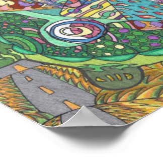 Poster Colinas rolantes de tartarugas