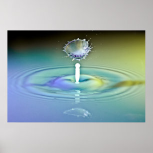 Poster Colisão da gota da água