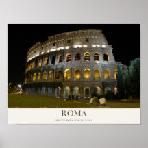 Coliseu de Roma Iluminado à Noite