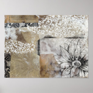 Pôster Collage Fleur II