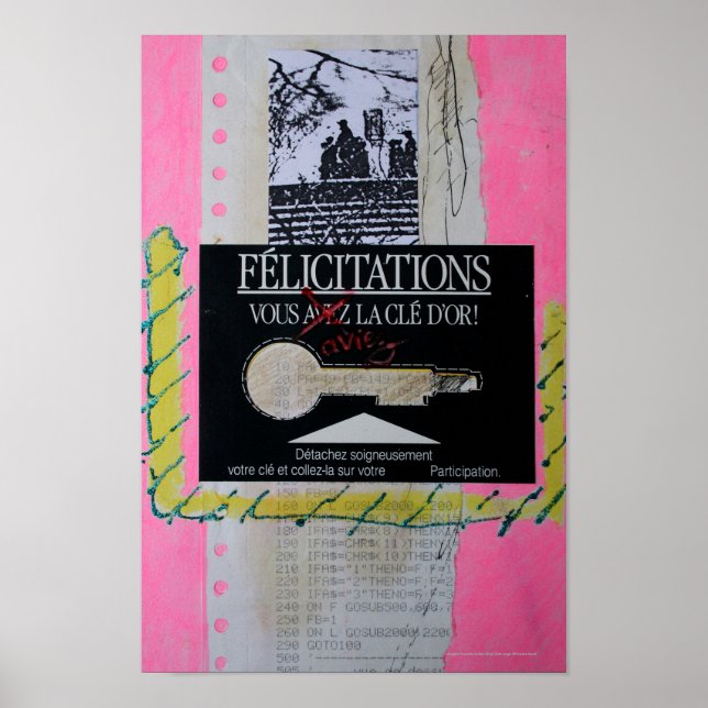 Poster Collages Bruyants Artist Book Congrats Key P (Frente)