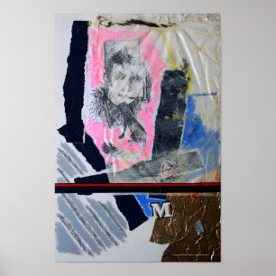 Pôster Collages Bruyants Artist's Book preso em sua vida