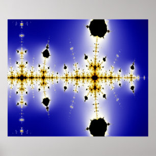 Poster Collatz - Matemática Mandelbrot Fractal