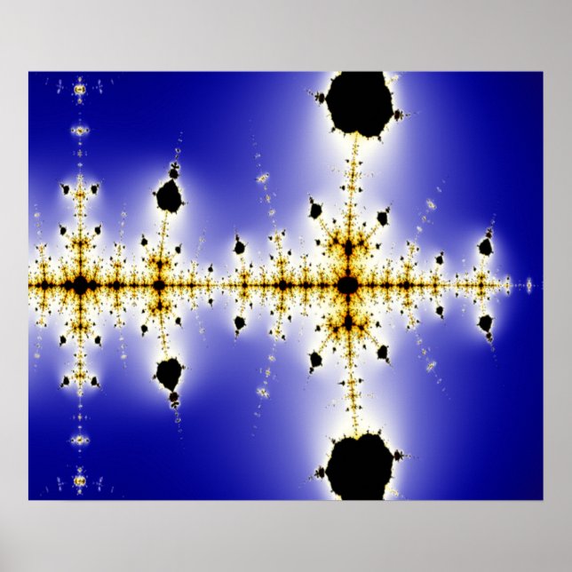 Poster Collatz Mathematical Mandelbrot Fractal (Frente)