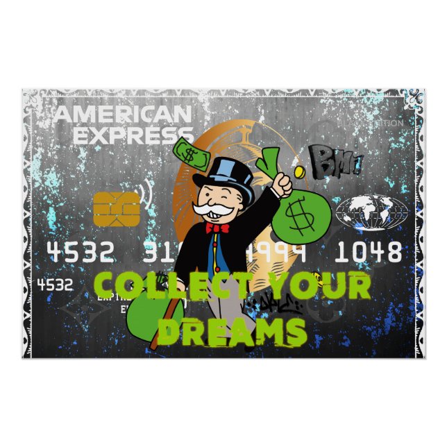 Pôster Collect Your Dreams (Black Card Pop) (Frente)