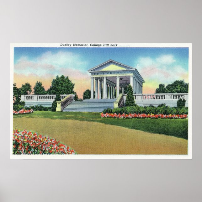 Pôster College Hill Park View of Dudley Memorial (Frente)